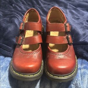 Red Dr. Martens Mary Jane’s